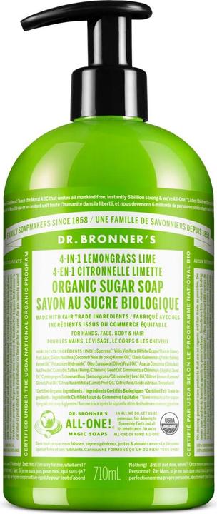 Image du produit Dr. Bronner's savon de sucre (Savon liquide, 710 ml)