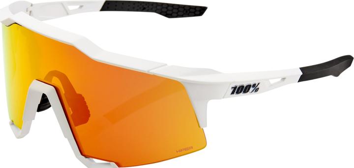 Actual product image 100% Speedcraft (White, Hiper Red)