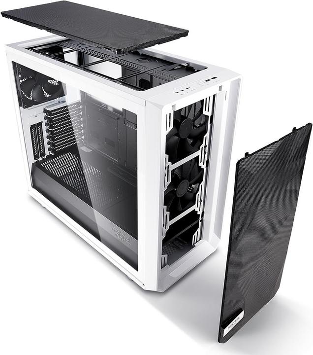 Image du produit Fractal Meshify S2 White - TG (ATX, mATX, Mini-ITX, E-ATX)