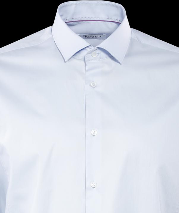 Produktbild The Basics Hemd Body Fit Hai bügelleicht blue (L)