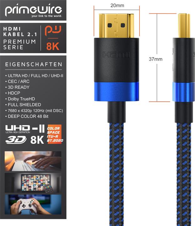 Image du produit Primewire HDMI (type A) - HDMI (type A) (0.50 m, HDMI)