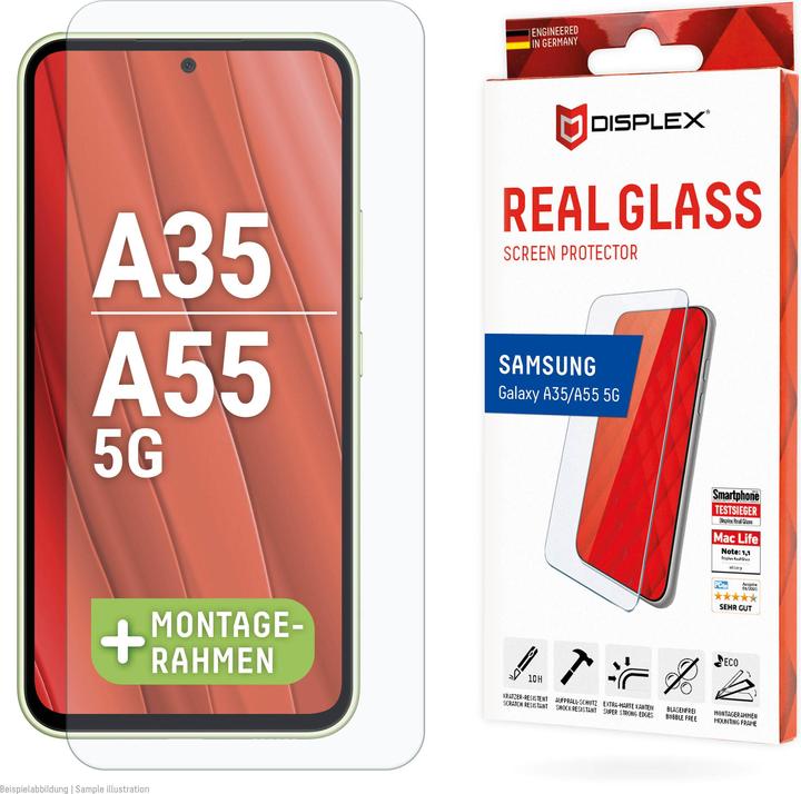 Displex Real Glass, 2D Panzerglas (1 pièce(s), Samsung Galaxy A55, Samsung Galaxy A35)