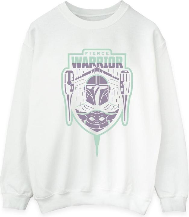 Star Wars The Mandalorian Fierce Warrior Patch Sweatshirt (XXL)