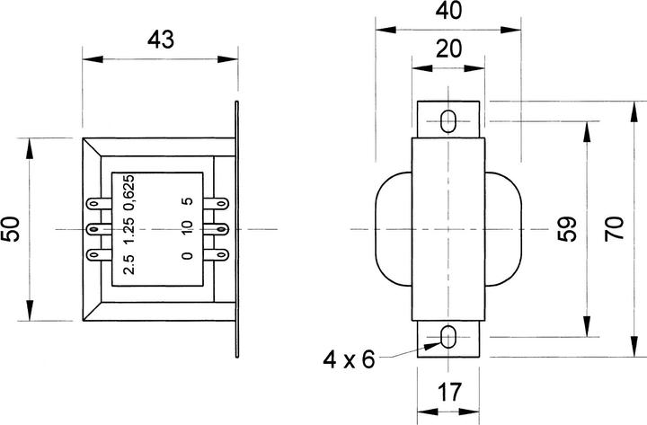 Image du produit Visaton TR 10.16 Transformateur PA