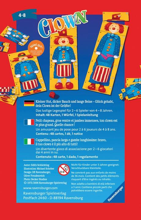 Actual product image Ravensburger Clown (German, Italian, French)