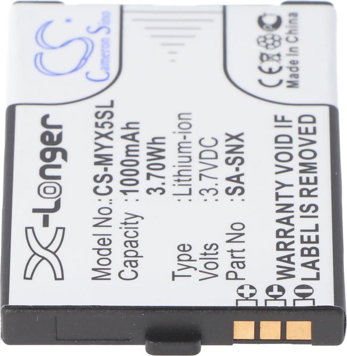 Actual product image AccuCell Battery for Sagem myX-3, myX-5