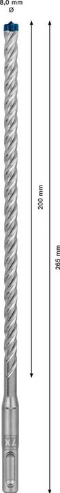 Actual product image Bosch Professional Zubehör Expert SDS plus-7X hammer drill, 8 x 200 x 265 mm,30 pcs. (8.0 millimetre)