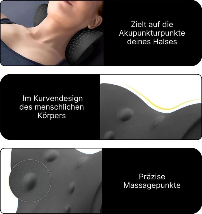 Produktbild Hermex Nackenstützkissen Massagekissen Nackenkissen Nacken-Massagekissen Nackenstütze