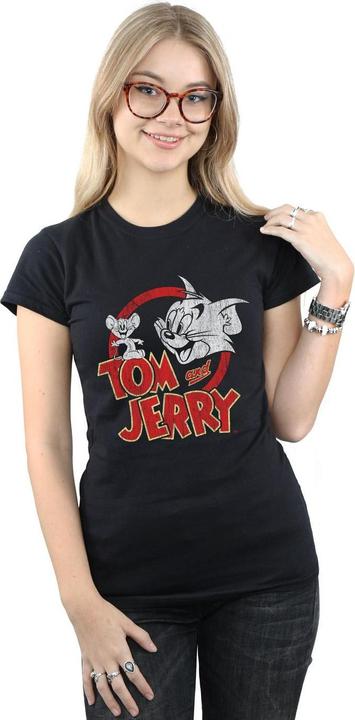 Image du produit Tom & Jerry - T-shirt DISTRESSED LOGO - Femme (XXL)