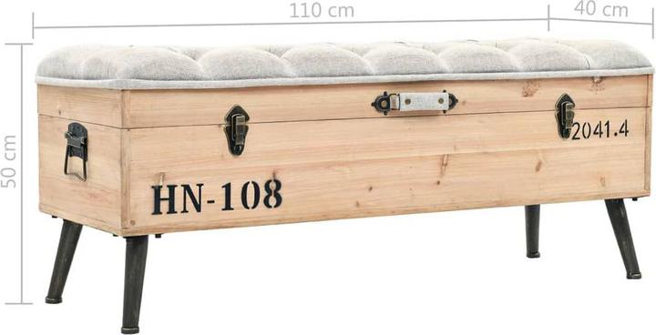 Actual product image VidaXL Bench (110 cm)