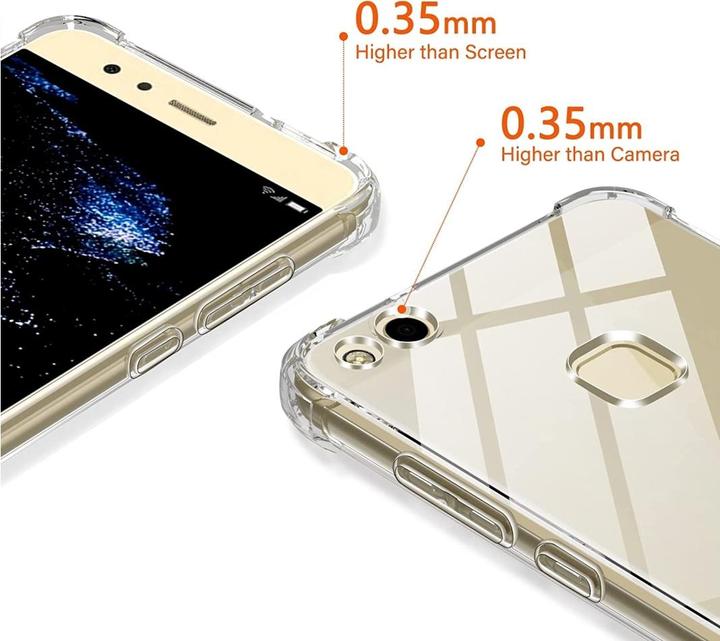 Actual product image Screenguard Huawei P10 Lite Case Crystal Soft Airbag Bumper (Huawei P10 Lite)