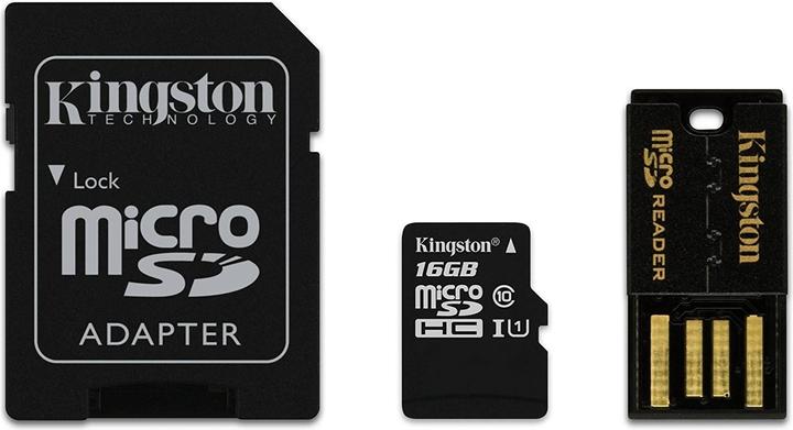 Kingston Memory Card Mobility Kit (16 GB, microSDHC, UHS-I)