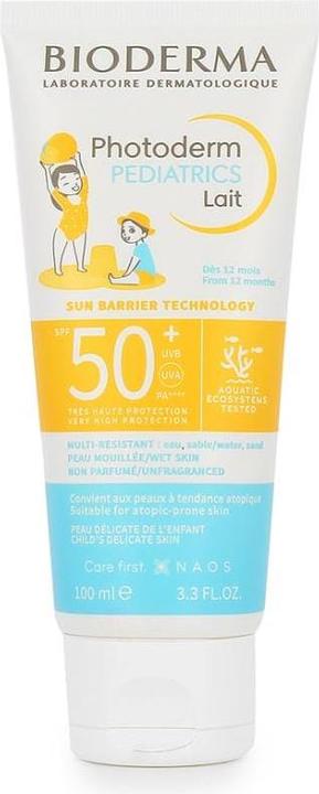 Produktbild Bioderma Sonnencreme Photoderm Pediatrics Lait SPF 50+ - 100 ml (Sonnenmilch, SPF 50, 100 ml)