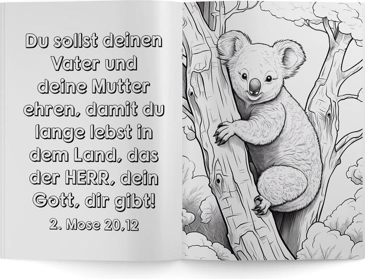 Actual product image Colouring book with Bible verses
