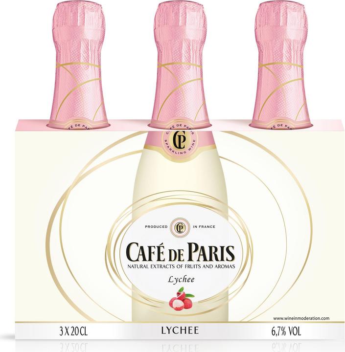 Actual product image Café de Paris lychee (3 x 20 cl)