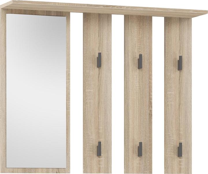 Actual product image Topeshop Hanger + mirror PARMA 100x15x.81 5 cm oak sonoma (1 x)