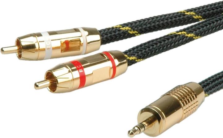 Actual product image Roline GOLD Audio 3.5mm - 2x Cinch (10 m, 3.5mm jack (AUX), Cinch)