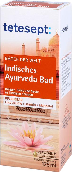 Produktbild Tetesept Medizinalbad Bäder der Welt Indisches Ayurveda 125 ml (125 ml, Badeöl)