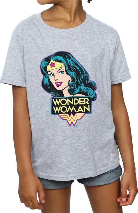Actual product image Wonder Woman Girls Head T-Shirt (152, 158)