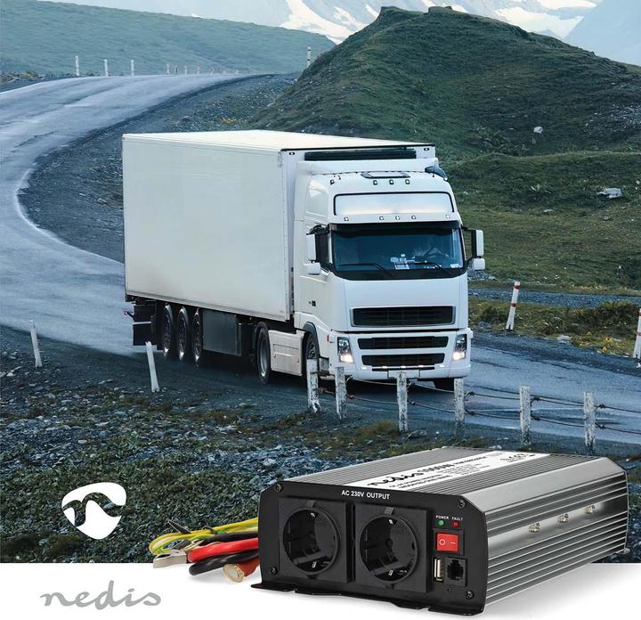 Produktbild Nedis Power Inverter änderte Sinus-Wellen - Eingangsspannung: 24 V DC - Geräteausgangsanschluss: Typ