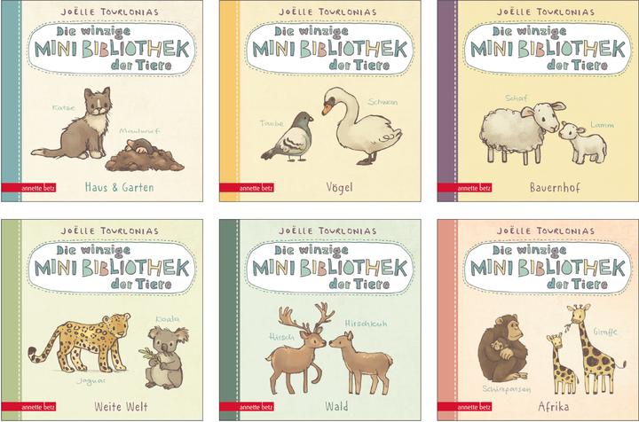 Produktbild Die winzige Mini-Bibliothek der Tiere - 6 Mini-Pappbilderbücher im Schuber (Die grosse (Deutsch)