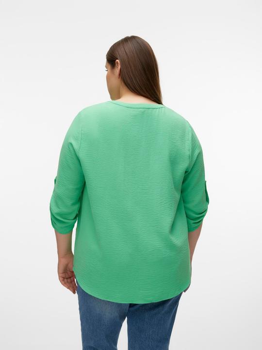 Produktbild Vero Moda Normal geschnitten V-Ausschnitt Curve Umgeschlagene Ärmelbündchen Top Top (46)