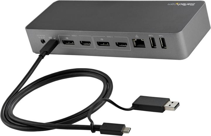 Image du produit StarTech .com Station d'accueil universelle pour ordinateur portable USB-C & USB 3.0 2x4K 100W PD (Port de connexion (propriétaire), 3 Ports)