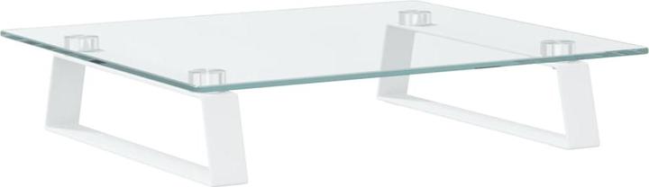 Image du produit VidaXL Support d'écran Blanc 40x35x8 cm verre trempé et