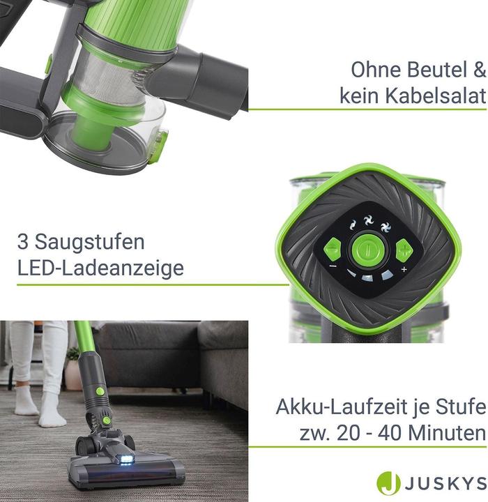Immagine prodotto Juskys Hoover a batteria VC2101