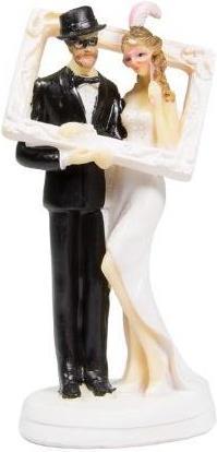 Actual product image Folat Wedding figurines pair picture frame