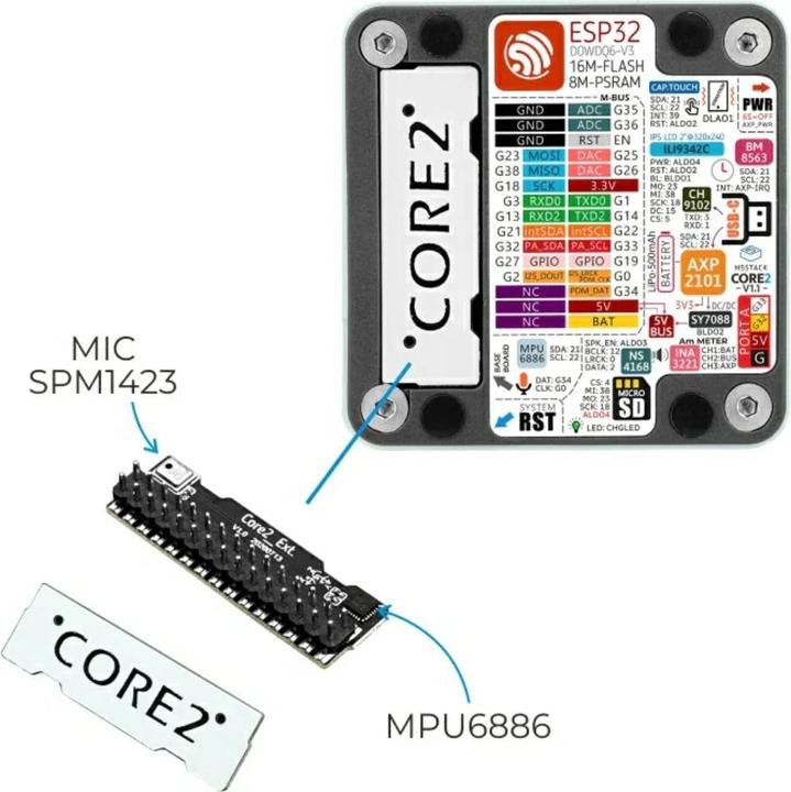 Immagine prodotto M5Stack Core2 V1.1 ESP32 IoT