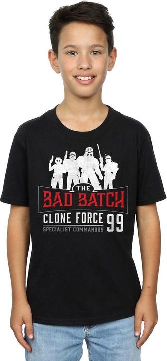 Actual product image Star Wars Boys The Bad Batch Clone Force 99 T-Shirt (152, 158)