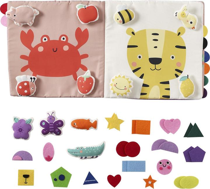 Produktbild Vertbaudet Baby Activity-Stoffbuch, Farben und Formen