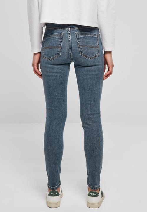 Produktbild Urban Classics Ladies Mid Waist Skinny Jeans (29)