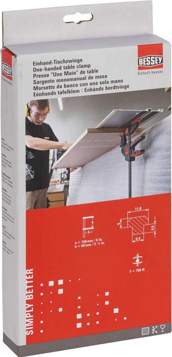 Actual product image Bessey Table clamp set EZR15 6 (150 mm)