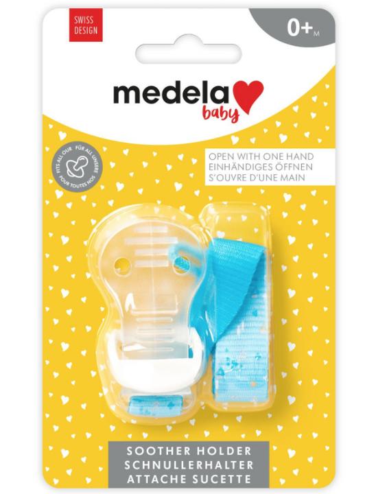 Actual product image Medela Baby Pacifier holder Blau (1 x, from birth)