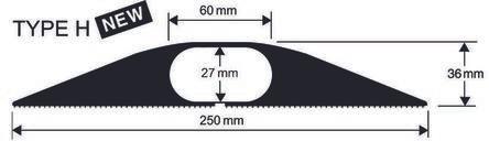 Image du produit Vulcascot Protecteur de câble industriel 1,5 m (Pont de câbles, 150 cm)