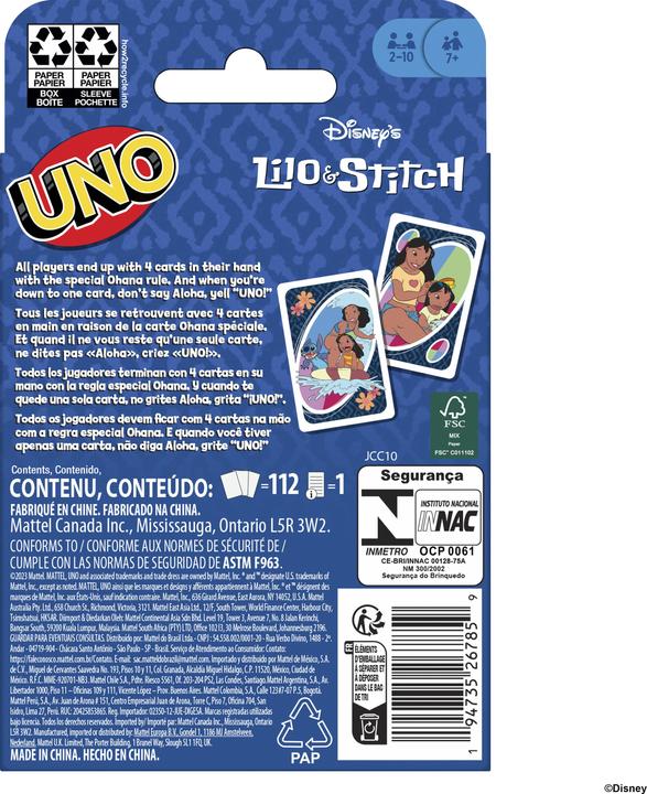 Actual product image Mattel Games UNO Lilo & Stich (German)