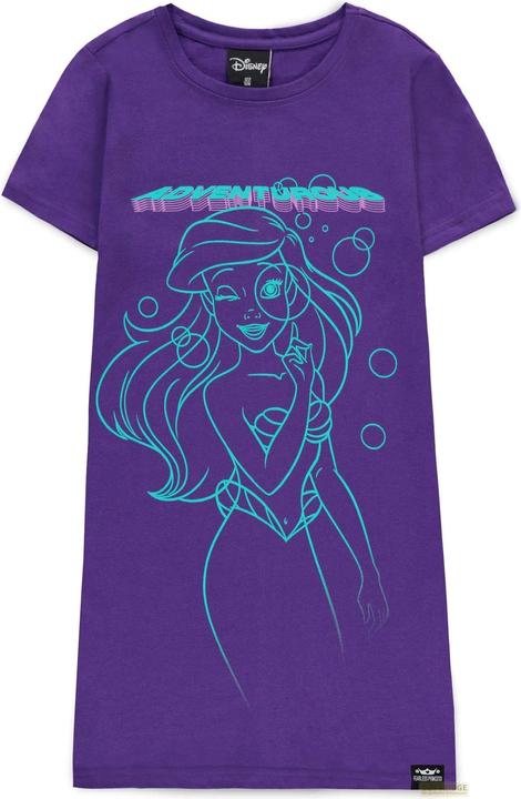 Difuzed Disney Fearless Princess (Kids) - Ariel Girls Short Sleeved T-shirt Dress - 158/164 (158)