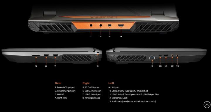 Image du produit ASUS ROG Griffin G703GX-E5041T (17.30", Intel Core i9-8950HK, 32 Go, 512 Go, CH)