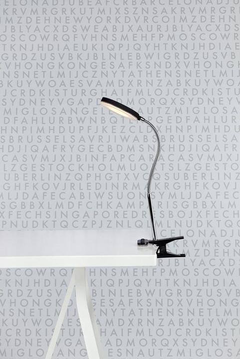 Actual product image Markslöjd Desk lamp Flex Clip, 3000K, 5W, black/chrome (300 lm)