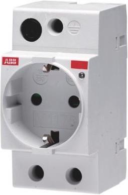 Produktbild ABB German Schuko Din Rail Socket with light