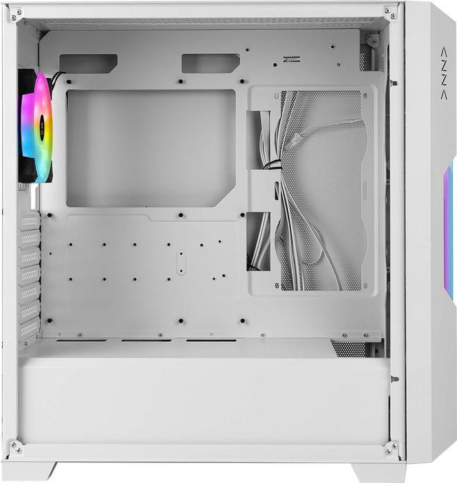 Produktbild Azza Guardian 520WG GAMING Miditower Weiss RGB Glassgitter retail (mATX, ITX, ATX)