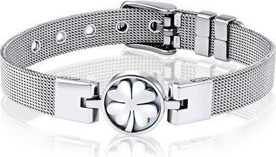 Immagine prodotto Silvego Bracciale in acciaio con quadrifoglio KMM111134