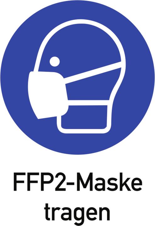 Produktbild Moravia Gebotszeichen FFP2-Maske tragen Folie, 210x297 mm