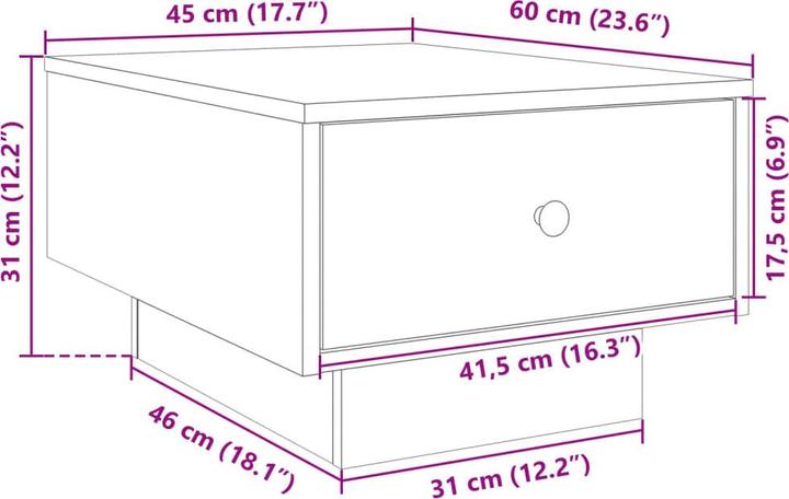 Produktbild VidaXL Zaira (90 x 60 x 31 cm)