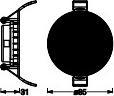 Produktbild Osram 4099854444708 Downlight Slim 85mm 4.5W 3000K LED-Deckenleuchte 4.50 W (240 lm)