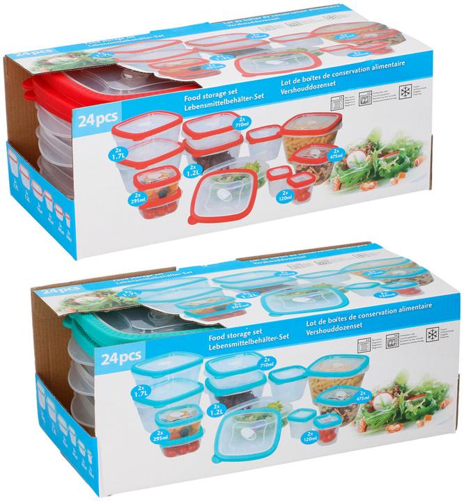 Image du produit Boîte de rangement pour aliments 24pcs PP (1.70 l)