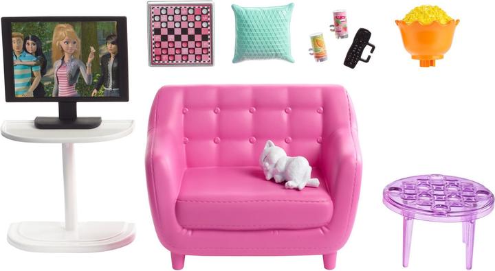 Produktbild Barbie Möbel-Spielset Wohnzimmer