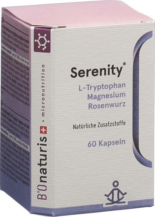 Actual product image B'Onaturis with tryptophan magnesium mines and rhodiola. (1 Piece, Capsules, 650 g)